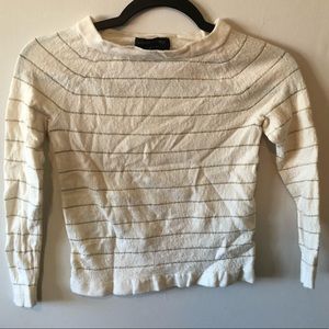 Banana Republic Striped Cropped Sweater
